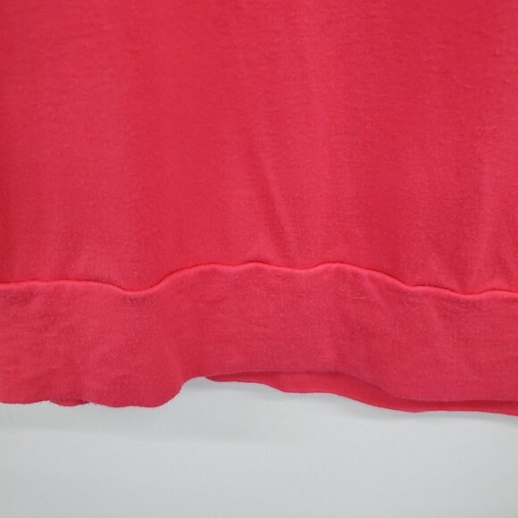 Calvin Klein Womens Pink Chiffon Sheer Detail Panel Contrast Blouse Top Size XL - Picture 6 of 16